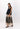 Beige skirt with baroque damask print