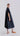 Back view of Psophía embroidered poplin midi dress with clean lines, short sleeves, and a gently flared silhouette for a refined, elegant look