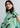 Botanic Soft Flow blouse Psophía SS26 front view with square cut, tie-neck detail and lightweight fabric.