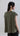 Back view of low shoulder mercerized cotton T-shirt with clean lines, elasticated hem, and relaxed contemporary fit.