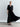 Vestido midi fluido cintura ajustable manga amplia