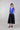 Vestido midi sin mangas color block con cintura ajustable
